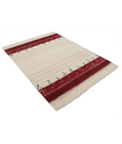 Hand Made Lori Wool Rug 4' 8" X 6' 7" 4' 8" X 6' 7" (142 X 201) / Ivory / Ivory