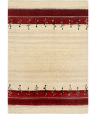 Hand Made Lori Wool Rug 4' 8" X 6' 7" 4' 8" X 6' 7" (142 X 201) / Ivory / Ivory