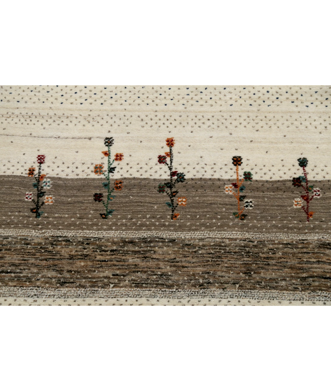 Hand Made Lori Wool Rug 4' 10" X 6' 7" 4' 10" X 6' 7" (147 X 201) / Ivory / Ivory