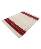 Hand Made Lori Wool Rug 4' 9" X 6' 6" 4' 9" X 6' 6" (145 X 198) / Ivory / Ivory
