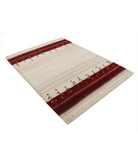Hand Made Lori Wool Rug 4' 9" X 6' 6" 4' 9" X 6' 6" (145 X 198) / Ivory / Ivory