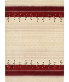 Hand Made Lori Wool Rug 4' 9" X 6' 6" 4' 9" X 6' 6" (145 X 198) / Ivory / Ivory
