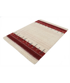 Hand Made Lori Wool Rug 4' 7" X 6' 5" 4' 7" X 6' 5" (140 X 196) / Ivory / Ivory