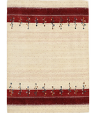 Hand Made Lori Wool Rug 4' 7" X 6' 5" 4' 7" X 6' 5" (140 X 196) / Ivory / Ivory