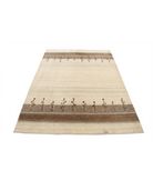 Hand Made Lori Wool Rug 4' 8" X 6' 7" 4' 8" X 6' 7" (142 X 201) / Ivory / Ivory