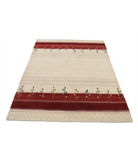 Hand Made Lori Wool Rug 4' 9" X 6' 3" 4' 9" X 6' 3" (145 X 191) / Ivory / Ivory