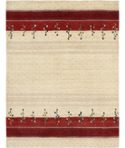 Hand Made Lori Wool Rug 4' 9" X 6' 3" 4' 9" X 6' 3" (145 X 191) / Ivory / Ivory