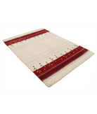 Hand Made Lori Wool Rug 4' 7" X 6' 0" 4' 7" X 6' 0" (140 X 183) / Ivory / Ivory
