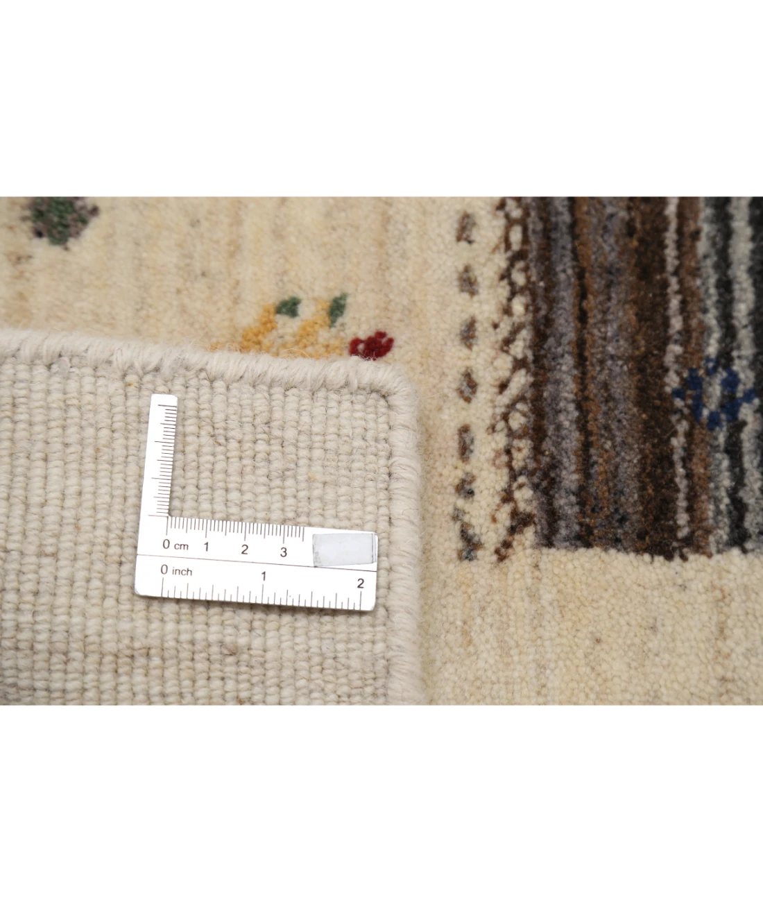 Hand Made Lori Wool Rug 4' 0" X 5' 11" 4' 0" X 5' 11" (122 X 180) / Ivory / Ivory