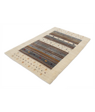 Hand Made Lori Wool Rug 4' 0" X 5' 11" 4' 0" X 5' 11" (122 X 180) / Ivory / Ivory