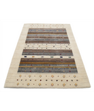 Hand Made Lori Wool Rug 4' 0" X 5' 11" 4' 0" X 5' 11" (122 X 180) / Ivory / Ivory