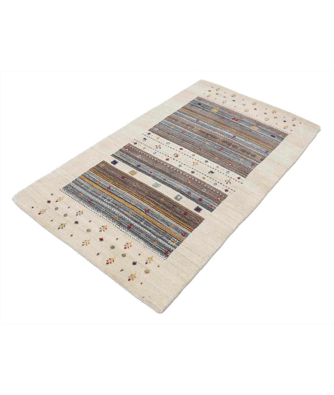 Hand Made Lori Wool Rug 3' 0" X 5' 3" 3' 0" X 5' 3" (91 X 160) / Ivory / Ivory