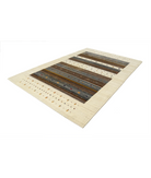 Hand Made Lori Wool Rug 6' 7" X 9' 10" 6' 7" X 9' 10" (201 X 300) / Ivory / Ivory