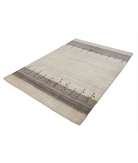 Hand Made Lori Wool Rug 5' 3" X 7' 5" 5' 3" X 7' 5" (160 X 226) / Ivory / Ivory