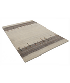 Hand Made Lori Wool Rug 5' 3" X 7' 5" 5' 3" X 7' 5" (160 X 226) / Ivory / Ivory