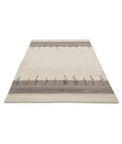 Hand Made Lori Wool Rug 5' 3" X 7' 5" 5' 3" X 7' 5" (160 X 226) / Ivory / Ivory