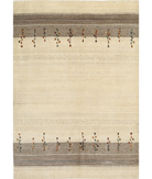 Hand Made Lori Wool Rug 5' 3" X 7' 5" 5' 3" X 7' 5" (160 X 226) / Ivory / Ivory