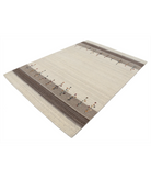 Hand Made Lori Wool Rug 5' 4" X 7' 7" 5' 4" X 7' 7" (162 X 231) / Ivory / Ivory
