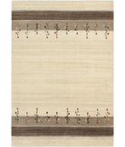 Hand Made Lori Wool Rug 5' 4" X 7' 7" 5' 4" X 7' 7" (162 X 231) / Ivory / Ivory
