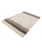 Hand Made Lori Wool Rug 5' 3" X 7' 7" 5' 3" X 7' 7" (160 X 231) / Ivory / Ivory