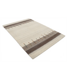 Hand Made Lori Wool Rug 5' 3" X 7' 7" 5' 3" X 7' 7" (160 X 231) / Ivory / Ivory