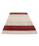 Hand Made Lori Wool Rug 5' 4" X 7' 8" 5' 4" X 7' 8" (162 X 234) / Ivory / Ivory
