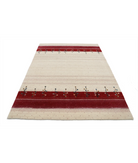 Hand Made Lori Wool Rug 5' 2" X 7' 5" 5' 2" X 7' 5" (158 X 226) / Ivory / Ivory