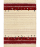 Hand Made Lori Wool Rug 5' 2" X 7' 5" 5' 2" X 7' 5" (158 X 226) / Ivory / Ivory