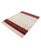 Hand Made Lori Wool Rug 4' 10" X 6' 6" 4' 10" X 6' 6" (147 X 198) / Ivory / Ivory