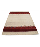 Hand Made Lori Wool Rug 4' 10" X 6' 6" 4' 10" X 6' 6" (147 X 198) / Ivory / Ivory