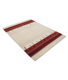 Hand Made Lori Wool Rug 4' 9" X 6' 6" 4' 9" X 6' 6" (145 X 198) / Ivory / Ivory