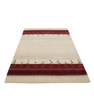 Hand Made Lori Wool Rug 4' 9" X 6' 6" 4' 9" X 6' 6" (145 X 198) / Ivory / Ivory