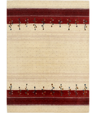 Hand Made Lori Wool Rug 4' 9" X 6' 6" 4' 9" X 6' 6" (145 X 198) / Ivory / Ivory