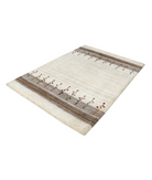 Hand Made Lori Wool Rug 4' 8" X 6' 5" 4' 8" X 6' 5" (142 X 196) / Ivory / Ivory
