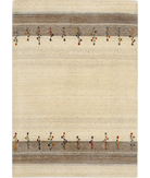 Hand Made Lori Wool Rug 4' 8" X 6' 5" 4' 8" X 6' 5" (142 X 196) / Ivory / Ivory
