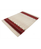 Hand Made Lori Wool Rug 4' 9" X 6' 6" 4' 9" X 6' 6" (145 X 198) / Ivory / Ivory