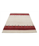 Hand Made Lori Wool Rug 4' 9" X 6' 6" 4' 9" X 6' 6" (145 X 198) / Ivory / Ivory