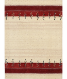 Hand Made Lori Wool Rug 4' 9" X 6' 6" 4' 9" X 6' 6" (145 X 198) / Ivory / Ivory