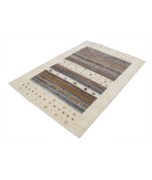 Hand Made Lori Wool Rug 4' 0" X 5' 10" 4' 0" X 5' 10" (122 X 178) / Ivory / Ivory
