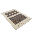 Hand Made Lori Wool Rug 4' 0" X 5' 10" 4' 0" X 5' 10" (122 X 178) / Ivory / Ivory