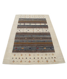 Hand Made Lori Wool Rug 4' 0" X 5' 10" 4' 0" X 5' 10" (122 X 178) / Ivory / Ivory
