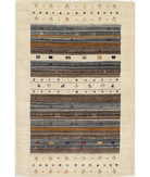 Hand Made Lori Wool Rug 4' 0" X 5' 10" 4' 0" X 5' 10" (122 X 178) / Ivory / Ivory