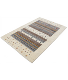 Hand Made Lori Wool Rug 4' 1" X 5' 11" 4' 1" X 5' 11" (124 X 180) / Ivory / Ivory