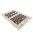 Hand Made Lori Wool Rug 4' 1" X 5' 11" 4' 1" X 5' 11" (124 X 180) / Ivory / Ivory
