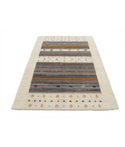 Hand Made Lori Wool Rug 4' 1" X 5' 11" 4' 1" X 5' 11" (124 X 180) / Ivory / Ivory