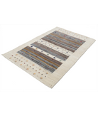 Hand Made Lori Wool Rug 4' 0" X 5' 10" 4' 0" X 5' 10" (122 X 178) / Ivory / Ivory