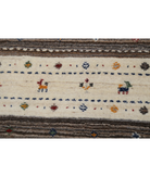 Hand Made Lori Wool Rug 4' 0" X 5' 11" 4' 0" X 5' 11" (122 X 180) / Ivory / Ivory