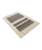 Hand Made Lori Wool Rug 4' 0" X 5' 10" 4' 0" X 5' 10" (122 X 178) / Ivory / Ivory