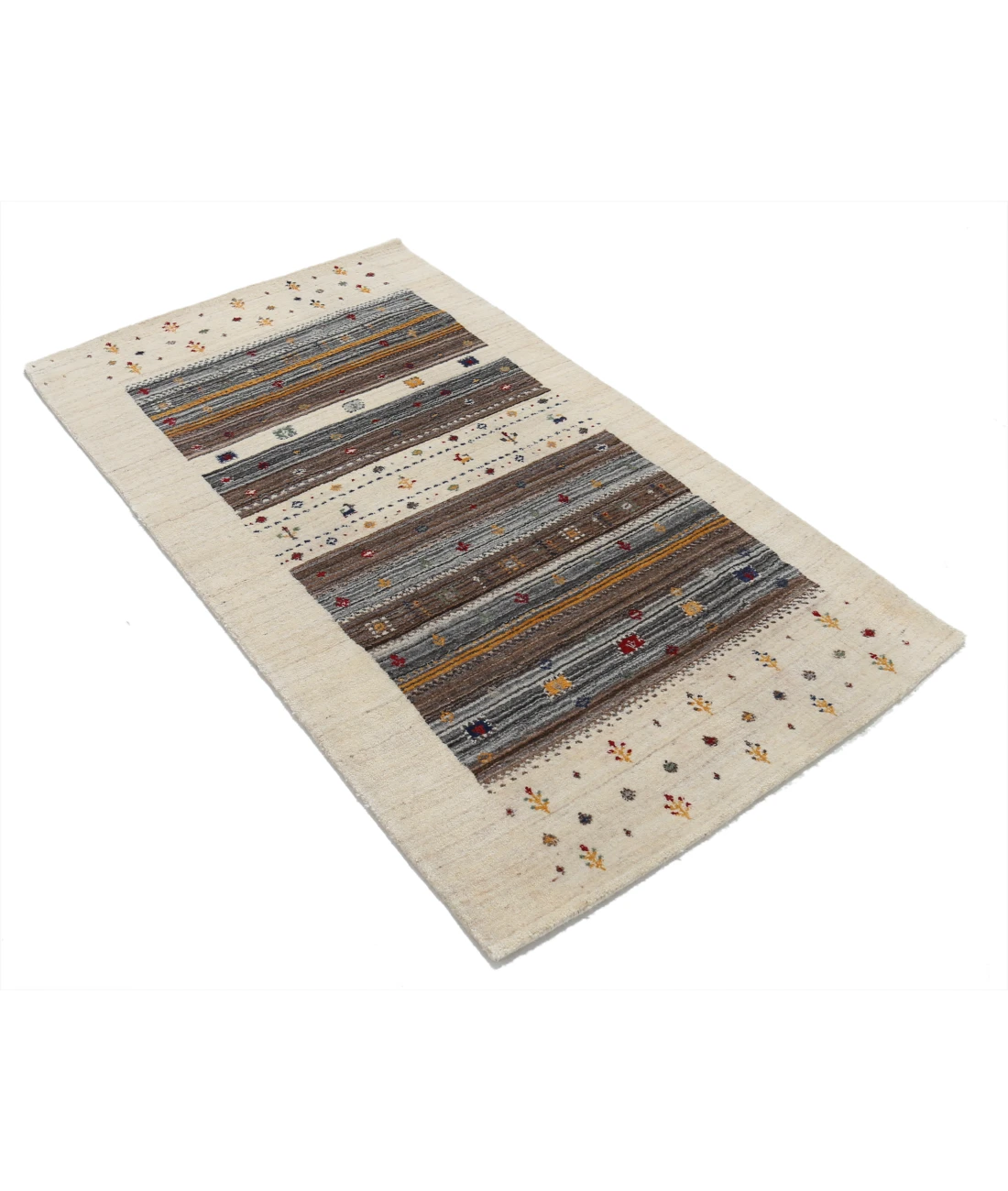 Hand Made Lori Wool Rug 3' 0" X 5' 3" 3' 0" X 5' 3" (91 X 160) / Ivory / Ivory