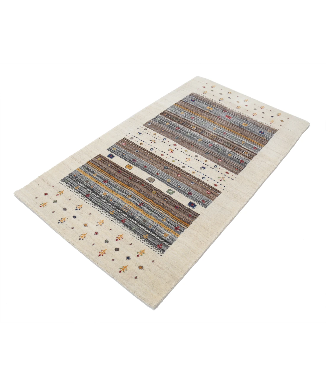 Hand Made Lori Wool Rug 3' 0" X 5' 3" 3' 0" X 5' 3" (91 X 160) / Ivory / Ivory